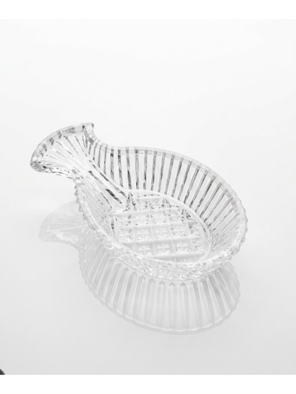 Vintage Anchor Hocking Clear Glass Pineapple Spoon Rest Pressed Glass Kitchen